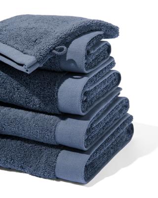 HEMA Handdoeken - hotel extra zacht middenblauw (middenblauw)
