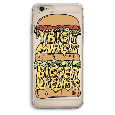 Big Macs Bigger Dreams: iPhone 6 Plus / 6S Plus Transparant Hoesje