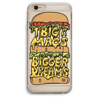 Big Macs Bigger Dreams: iPhone 6 Plus / 6S Plus Transparant Hoesje