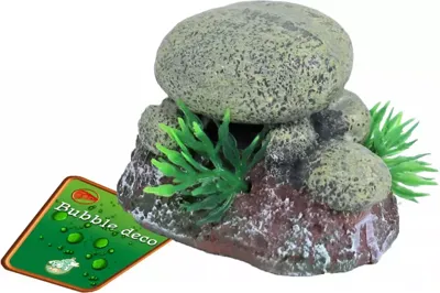 Boon aqua deco ornament bubbel polyresin stenen met uitstromer, 6 cm