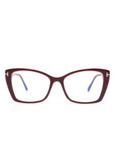 TOM FORD Eyewear lunettes de vue à monture carrée - Rouge