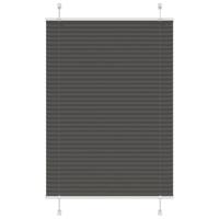 Plissé rolgordijn 90x150 cm stofbreedte 89,4 cm polyester zwart