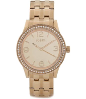 Horlogeband Fossil BQ1671 Roestvrij staal (RVS) Rosé 18mm