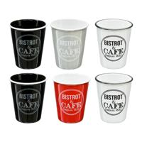 Set van 6 koffiekopjes 5five Simply Smart Bistrot Multicolour 110 ml Set van 6 koffiekopjes 5five Simply Smart Bistrot Multicolour 110 ml