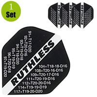 Ruthless Finish Dartflights - Zwart