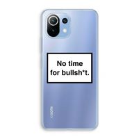 No time: Xiaomi Mi 11 Lite Transparant Hoesje