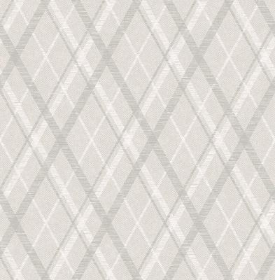 Dutch Wallcoverings Sauvage Ruit - Grijs