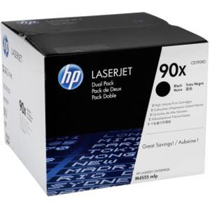 HP 90X originele high-capacity zwarte LaserJet tonercartridge, 2-pack