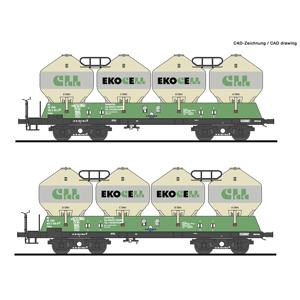 Roco 77006 H0 2-delige set silowagens van de ZSSK