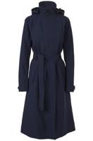 AGU Trench Coat Long Regenjas Urban Outdoor Dames - Deep marine - XS - Waterdicht
