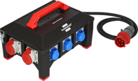 Brennenstuhl Professional rubberen bouwstroomverdeler | BSV 5-32A FI type B | 2m | H07RN-F 5G6,0 | CEE32A+2x16A,6x230V - 9150320068