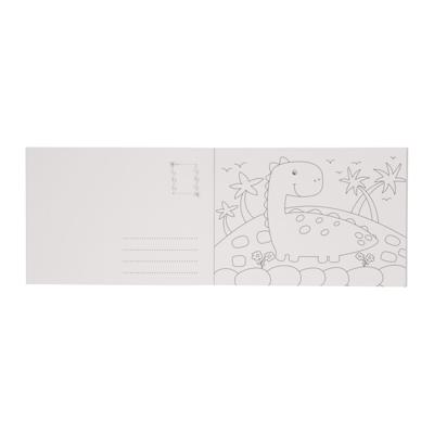Wins Holland Postkaarten kleuren dinosaurus
