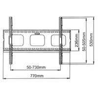 Value 17.99.1214 tv-bevestiging 152,4 cm (60") Zwart - thumbnail