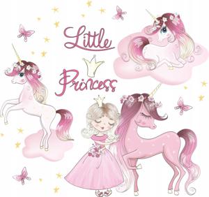 Muursticker - Little Princess / Eenhoorn