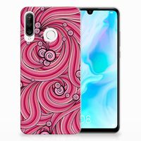 Huawei P30 Lite Hoesje maken Swirl Pink