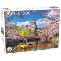 Tactic Landscape: Cherry Blossoms in Himeji Japan - 1000 stukjes - thumbnail
