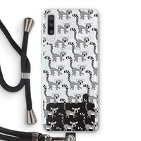 Makis: Samsung Galaxy A70 Transparant Hoesje met koord