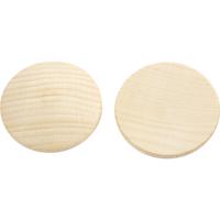 Creativ Company Houten knopen, d 40 mm, dikte 5,2 mm, 100 stuk/ 1 doos