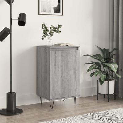 Dressoir 40x35x70 cm bewerkt hout grijs sonoma