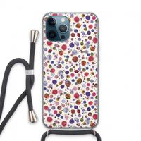 Planets Space: iPhone 13 Pro Max Transparant Hoesje met koord
