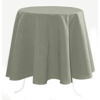 Stof Textiles Tafelkleed rond - D180 cm - mintgroen - Eettafel tafellakens - polyester