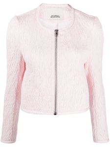 ISABEL MARANT veste crop Palmire zippée - Rose