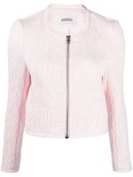 ISABEL MARANT Palmire zip-up cropped jacket - Rose