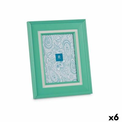 Fotolijsten Kristal Groen Plastic (6 Stuks) (2 x 26 x 21 cm)