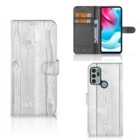 Motorola Moto G60s | Book Style Case | White Wood