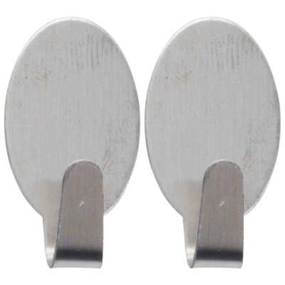 Excellent houseware handdoek haakjes - Zelfklevend - rvs - haken - 12x stuks