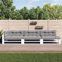 Palletkussens 7 st stof grijs