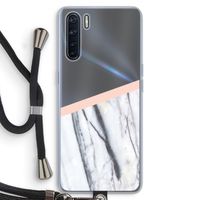 A touch of peach: Oppo A91 Transparant Hoesje met koord