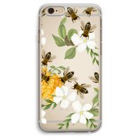 No flowers without bees: iPhone 6 Plus / 6S Plus Transparant Hoesje