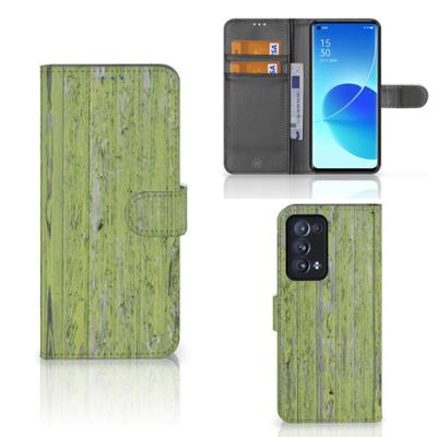 OPPO Reno 6 Pro Plus 5G | Book Style Case | Green Wood