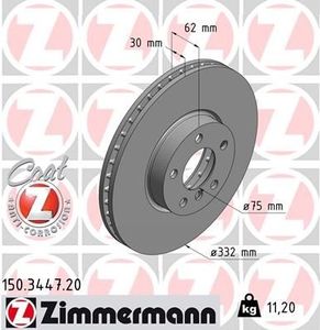Remschijf Coat Z 150344720
