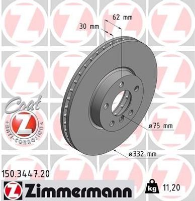 Remschijf Coat Z 150344720