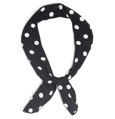Collectif Wired Bandana Polka Dot Zwart Collectif Wired Bandana Polka Dot Zwart
