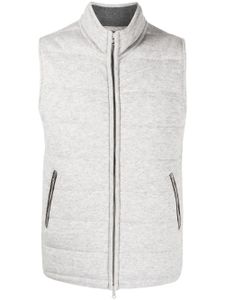 N.Peal gilet The Mall à design matelassée - Gris