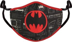 Batman - Black&Red Adjustable Shaped Face Mask (1 Pack)