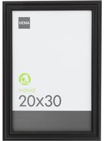 HEMA Fotolijst - Hout - Zwart - Relief Brede Rand 20 X 30 - thumbnail