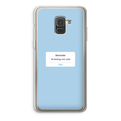 Reminder: Samsung Galaxy A8 (2018) Transparant Hoesje