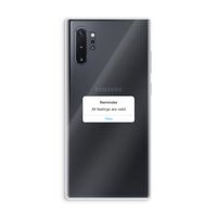 Reminder: Samsung Galaxy Note 10 Plus Transparant Hoesje