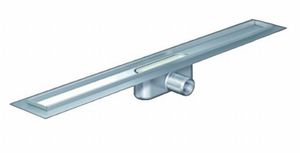 Aco Showerdrain C Douchegoot 98,5x7 H=9,2 Ss=50mm. Met Vloerflens Rvs