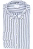 Seidensticker Smart Business Slim Fit Overhemd blauw/wit, Gestreept