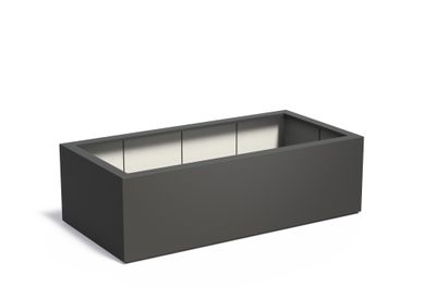 Polyester plantenbak CARREZ 200x100x60cm.