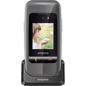 Emporia One V200i Senioren clamshell telefoon Met laadstation, SOS-knop Zwart