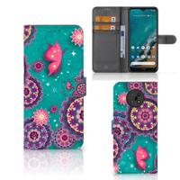 Nokia G50 Hoesje Cirkels en Vlinders | Portemonnee hoesje