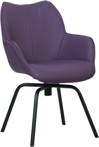 Leren eetkamerstoel Magic - draaipoot rond frame - Echt leer, , Comfortabel en kies uit meer dan 150+ kleuren - Ontdek de Vele Leersoorten en Kleuren bij ShopX
