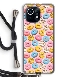 Pink donuts: Xiaomi Mi 11 Transparant Hoesje met koord