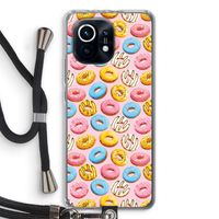 Pink donuts: Xiaomi Mi 11 Transparant Hoesje met koord